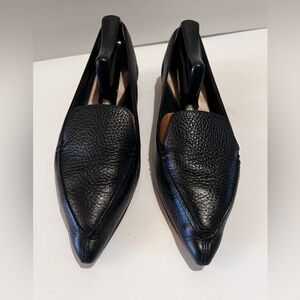 NICHOLAS KIRKWOOD Beya pebbled- black leather loafers Size 39